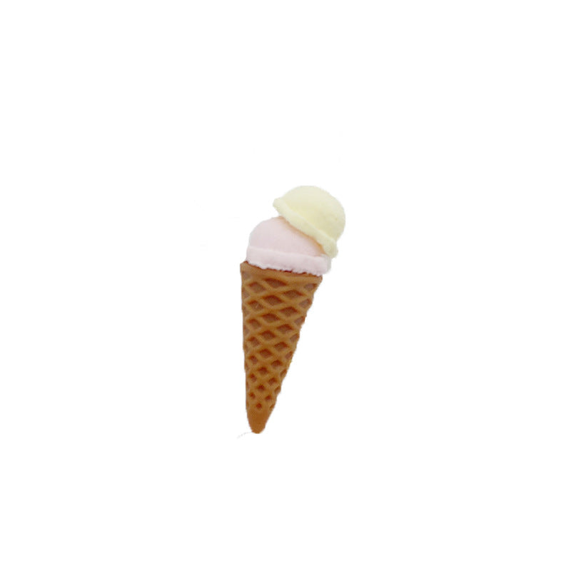 Miniature Mini Ice Cream Cone Toy for Six-Point BJD Eight-Point OB11 Dolls, Dollhouse Dessert Shop Accessories