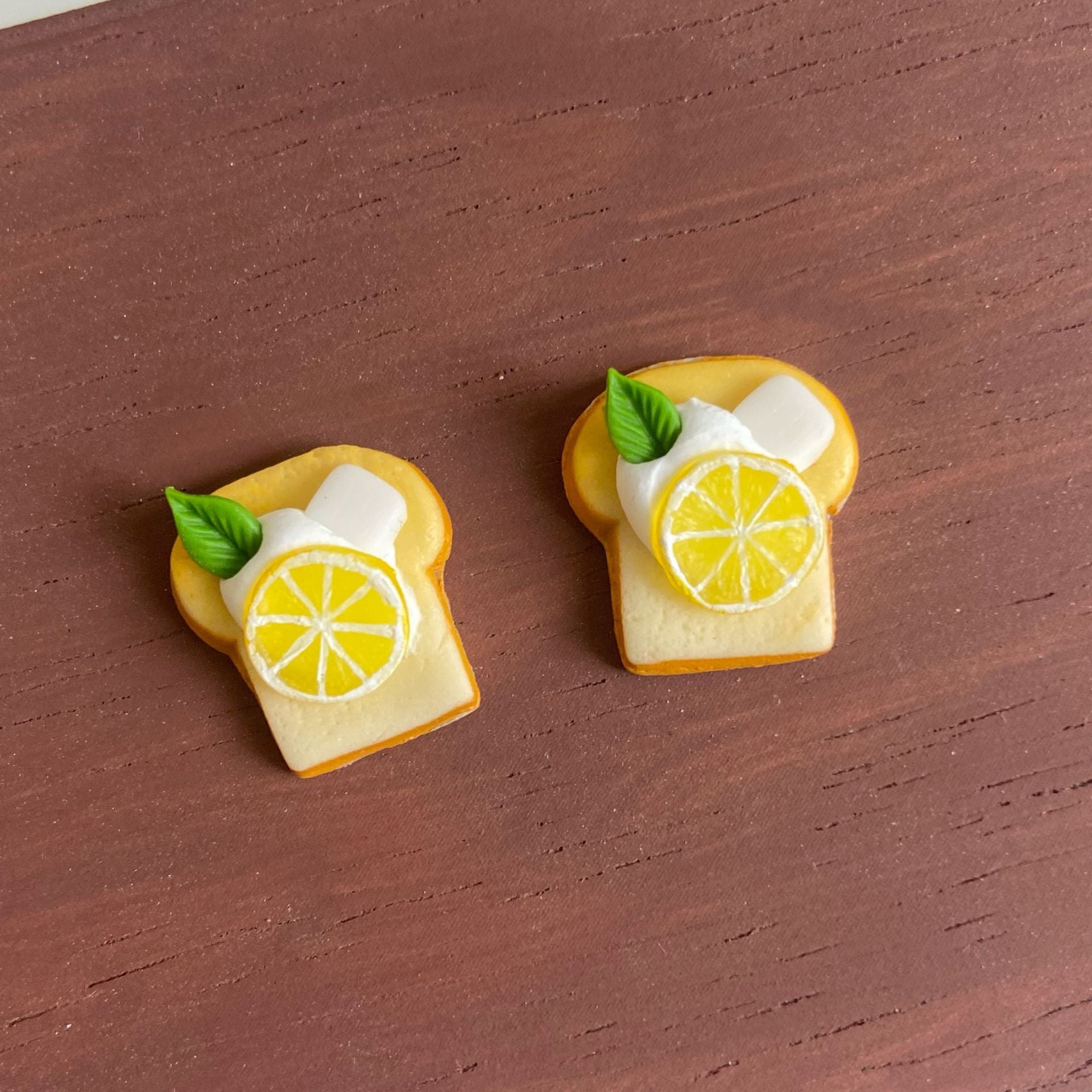 Miniature Simulation Lemon Toast Bread Play Mini Clay Fun Dollhouse Bakery Props