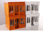 Wooden Dollhouse Model 112 Scale European Elegance Openable Doors