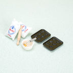 Dollhouse Miniature Cooking Accessories Egg Beater Roling Pin Flour Bag Set