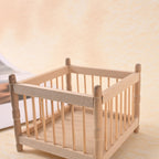 1:12 Dollhouse Mini Furniture Children's Room Blank Square Baby Crib