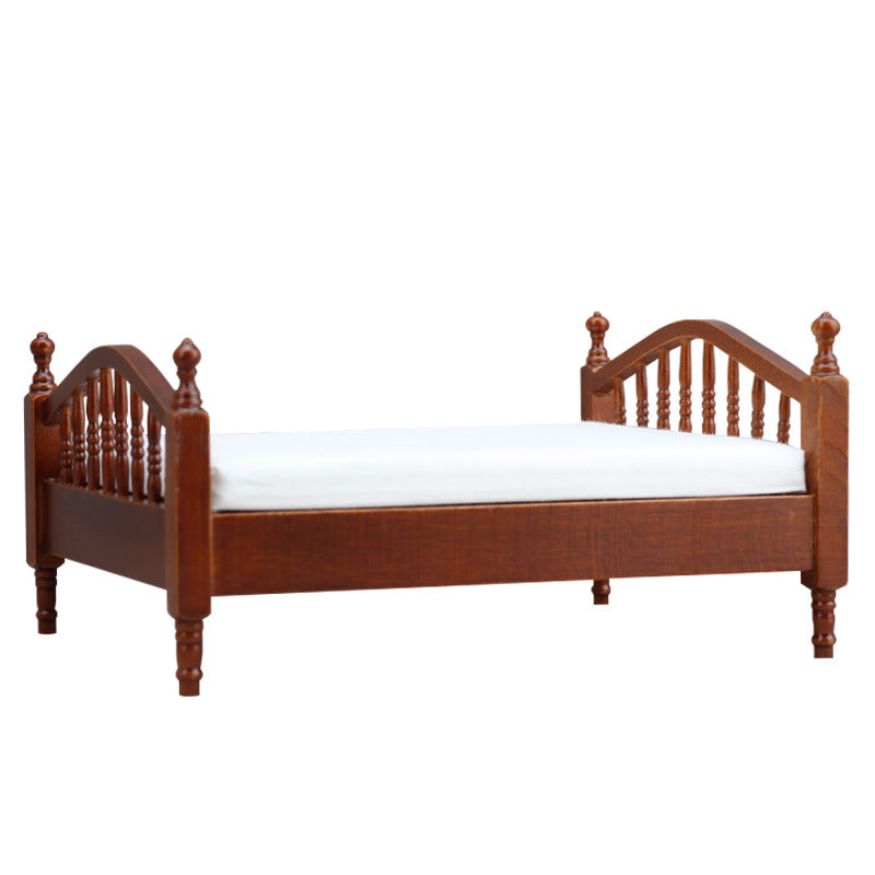 1:12 Dollhouse Miniature  Wooden Bed