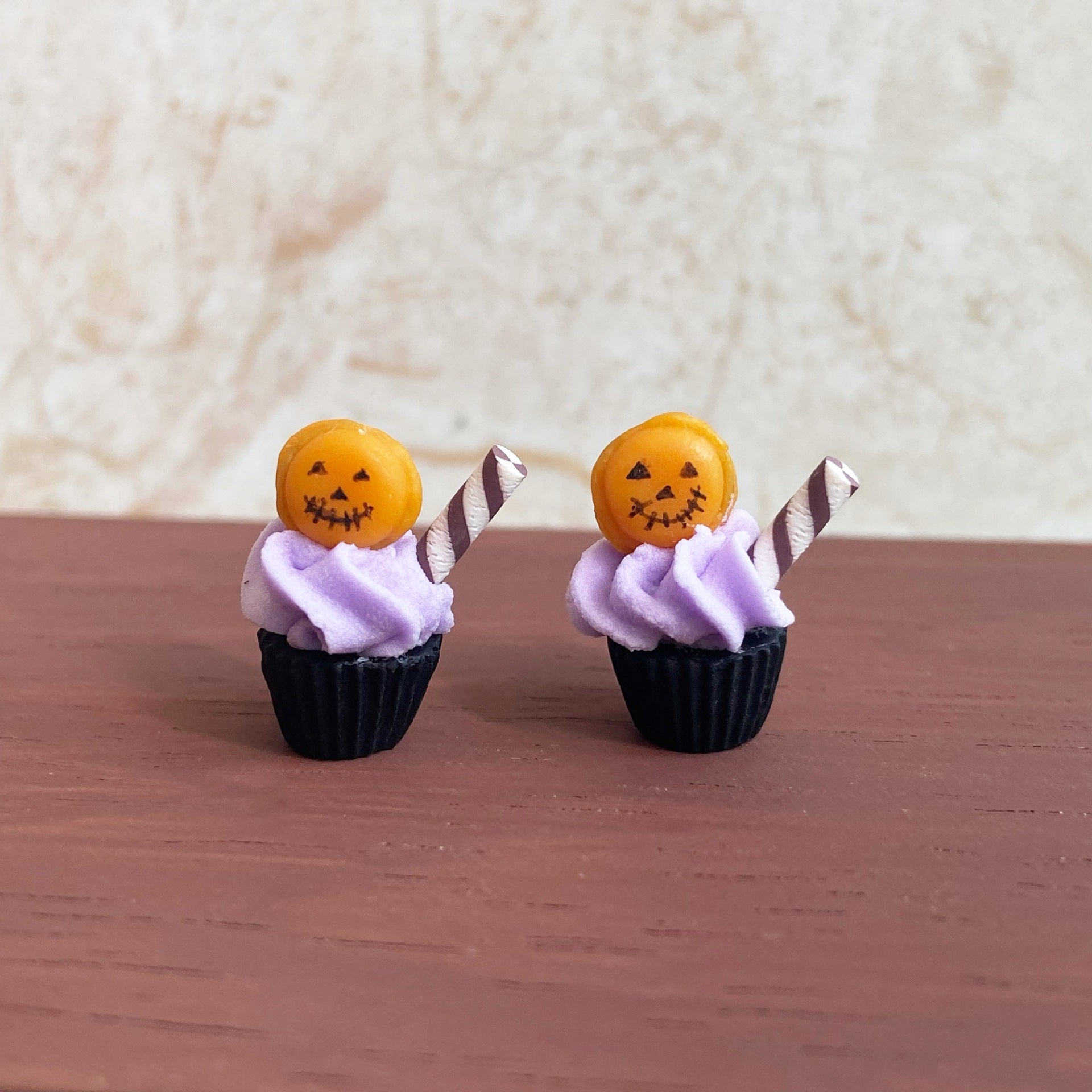 Halloween Cupcake Miniature Fun Food Toy Six-Dimensional Dollhouse Accessories