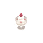 Miniature Toy Simulation Strawberry Ice Cream Cup Food Play 1/6 Blythe 1/8 BJD Dollhouse Scene Props