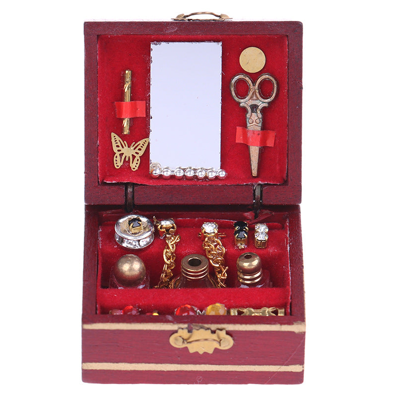 1:12 Dollhouse Graduation Design Vintage Jewelry Box Makeup Box