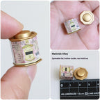 Dollhouse Themed Alloy Tea Canister Ornament
