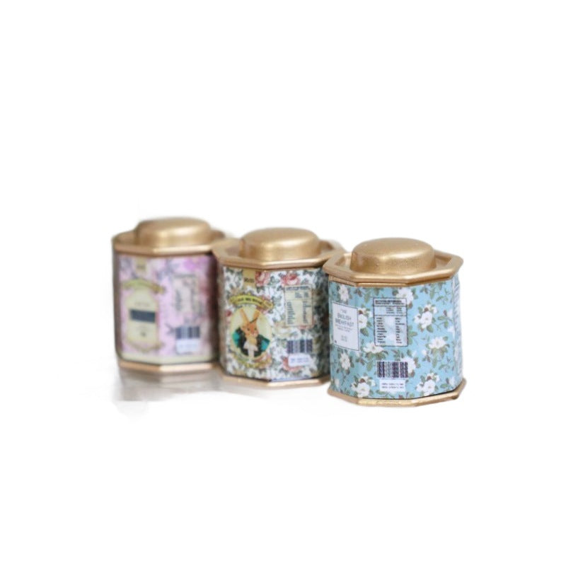 Dollhouse Themed Alloy Tea Canister Ornament