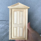 Dollhouse Furniture Miniature 112 Pitched Roof 4Panel Door