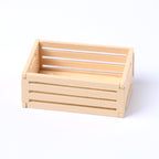 Mini Fruit Wooden Frame Storage Box Organizer Basket Dollhouse Miniature Scene Decoration