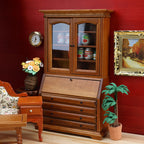 1:12 Dollhouse Miniature Wooden Ornaments Bookcase