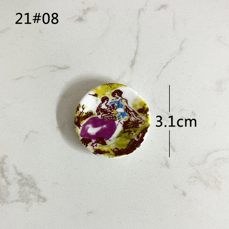 Mini Ceramic Dish Plates for dollhouse Kitchen Plates(87 skus)
