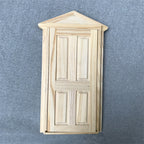 Dollhouse Furniture Miniature 112 Pitched Roof 4Panel Door