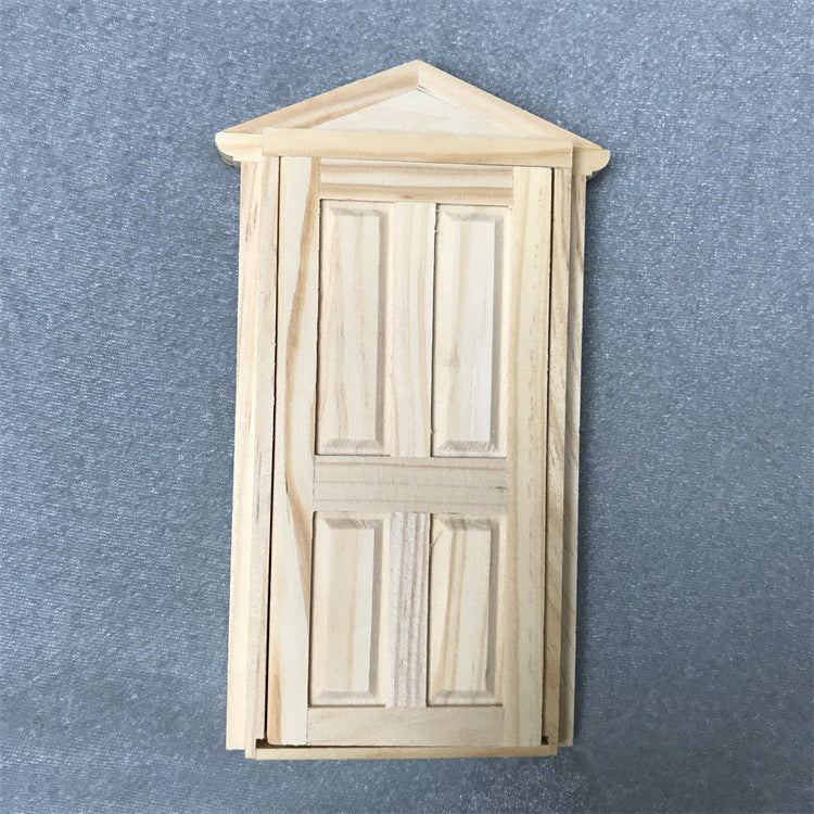 Dollhouse Furniture Miniature 112 Pitched Roof 4Panel Door