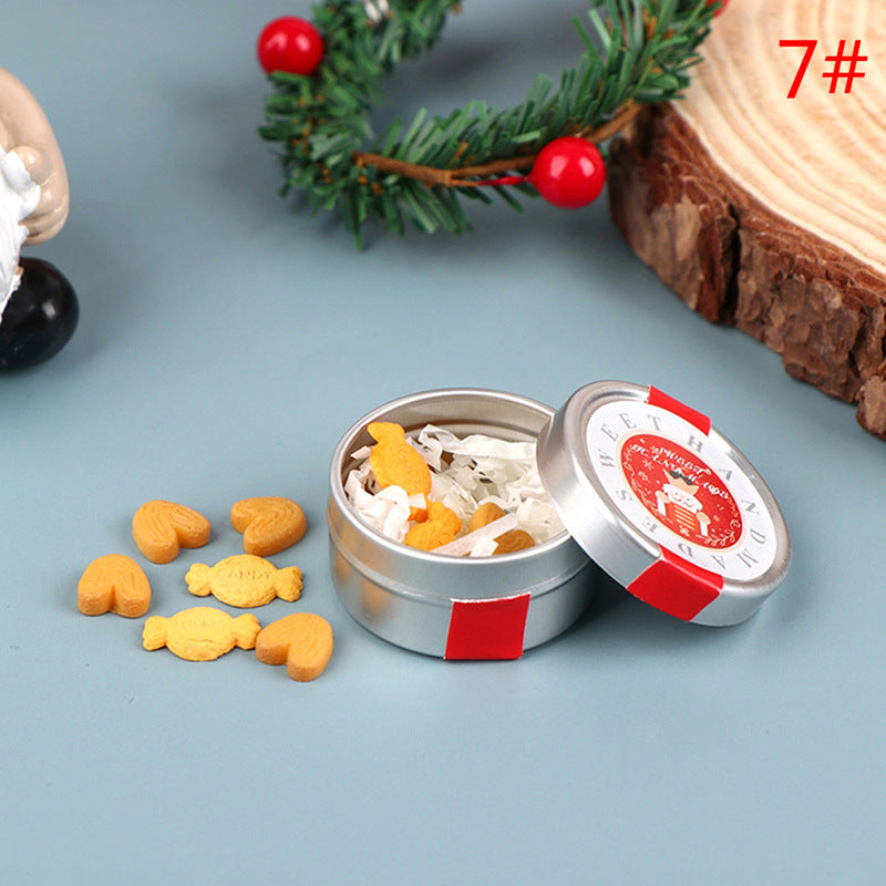 Hot New Dollhouse Mini Christmas Cookie Chocolate Croissant Candy Gift Box