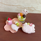 Miniature Strawberry Cake , Dollhouse Dessert Shop Decoration Props