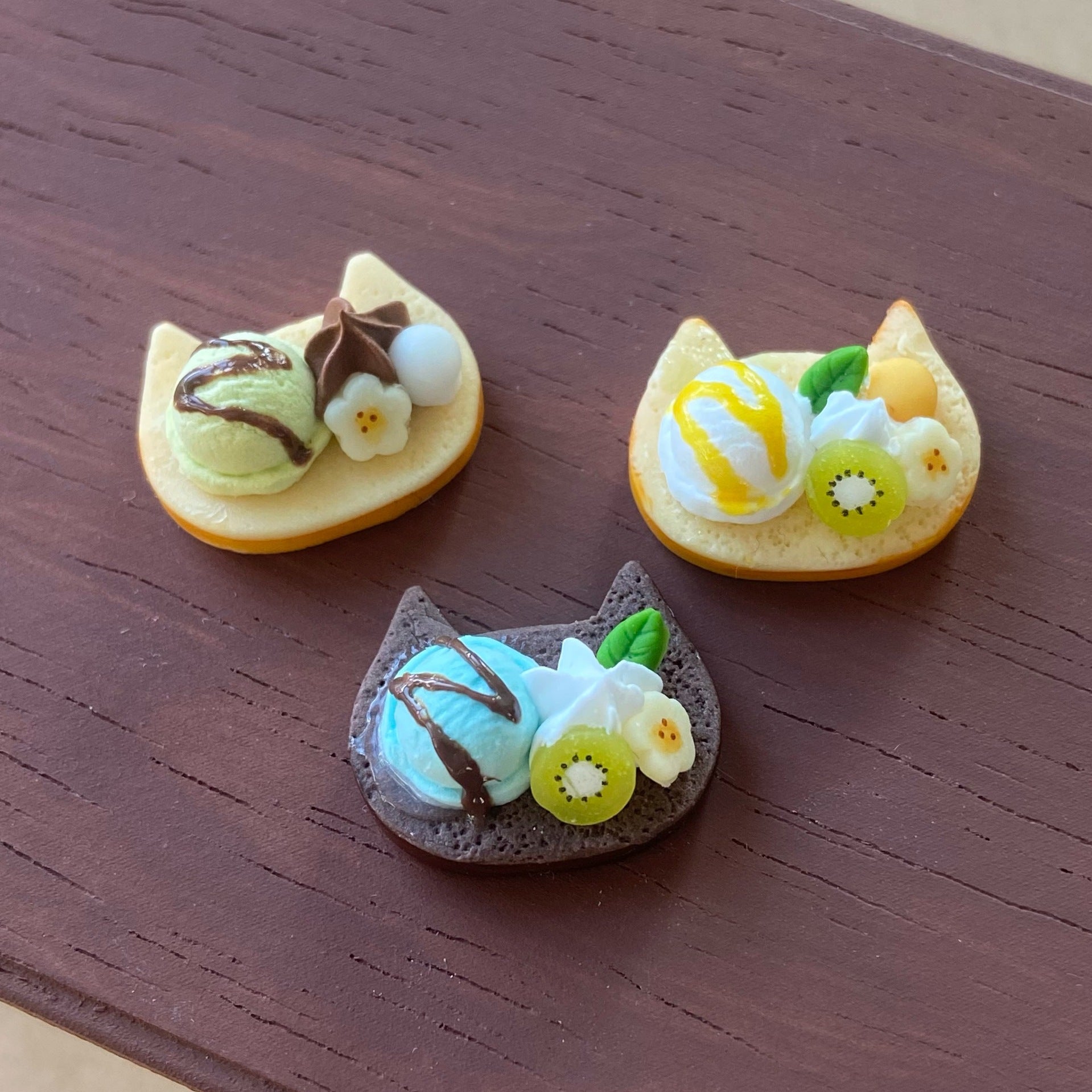 Cute Fruit Ice Cream Ball Simulation Toast Bread Miniature Food Dollhouse Bakery