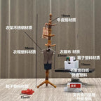 Dollhouse Miniature Dollhouse Accessories Miniature Simulation Mini Floor-standing Coat Rack Vintage Bag Rack Bedroom