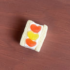 Cute Miniature Realistic Fruit Sandwich Miniature Food Play Model Six-Eighths Dollhouse Toy Decoration Prop