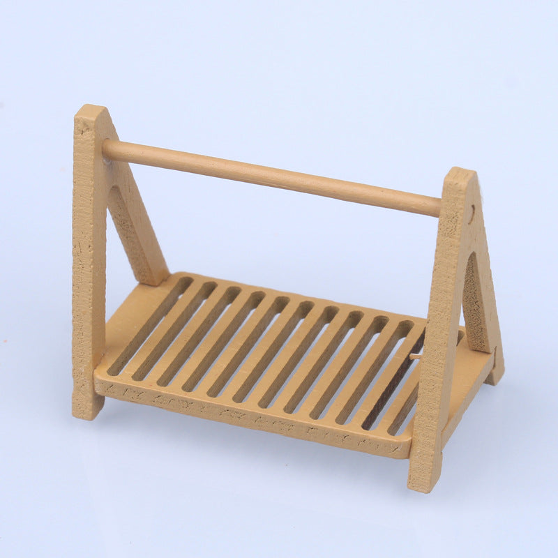 Dollhouse Miniature Food Mini Bread Rack Kitchen Baking Supermarket Model Photography Props