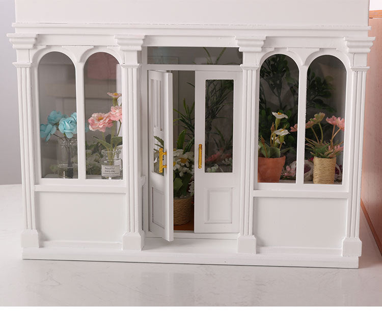 Wooden Dollhouse Model 112 Scale European Elegance Openable Doors