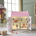 Dollhouse with LED lighting systems