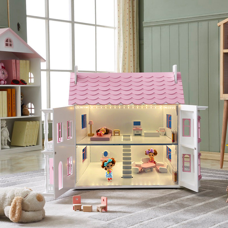 Dollhouse with LED lighting systems