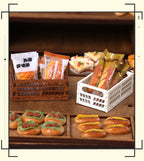 Mini Hollow Wooden Frame Storage Box Organizer Basket Dollhouse Miniature Scene Decoration