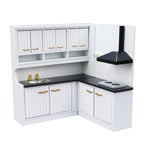 1:12 Dollhouse Dollhouse Mini White Kitchen 2-Piece Set