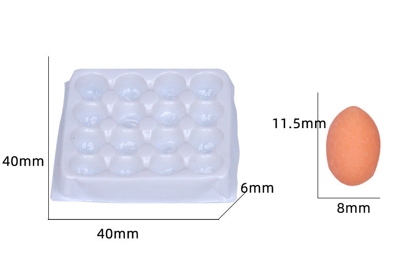 Dollhouse Miniature Food Play Miniature Simulation Eggs Duck Eggs Supermarket Handmade Model Photo Props