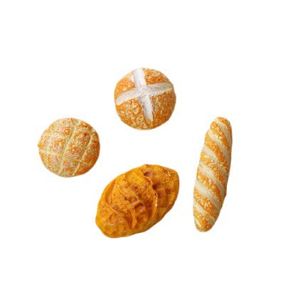112 Doll House Mini Cake Models Playset Clay Bread Set of 4