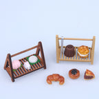 Dollhouse Miniature Food Mini Bread Rack Kitchen Baking Supermarket Model Photography Props