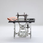 12 Scale Miniature Scene Model Scene Dollhouse Accessories Display Vintage Nostalgic Foot Pedal Sewing Machine Electric Car