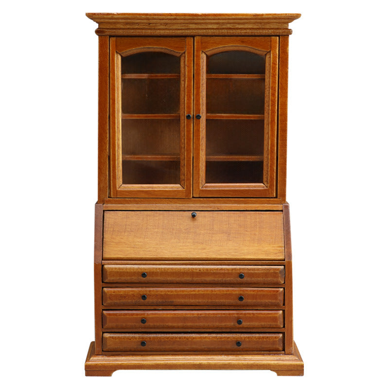 1:12 Dollhouse Miniature Wooden Ornaments Bookcase