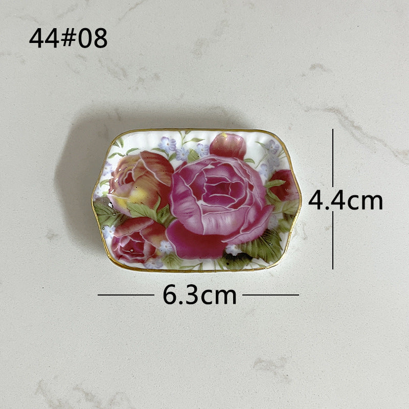 Mini Ceramic Dish Plates for dollhouse Kitchen Plates(87 skus)