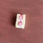 Cute Miniature Realistic Fruit Sandwich Miniature Food Play Model Six-Eighths Dollhouse Toy Decoration Prop