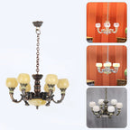 1:12 DOLLHOUSE Simulation Retro Chandelier Dollhouse Accessories