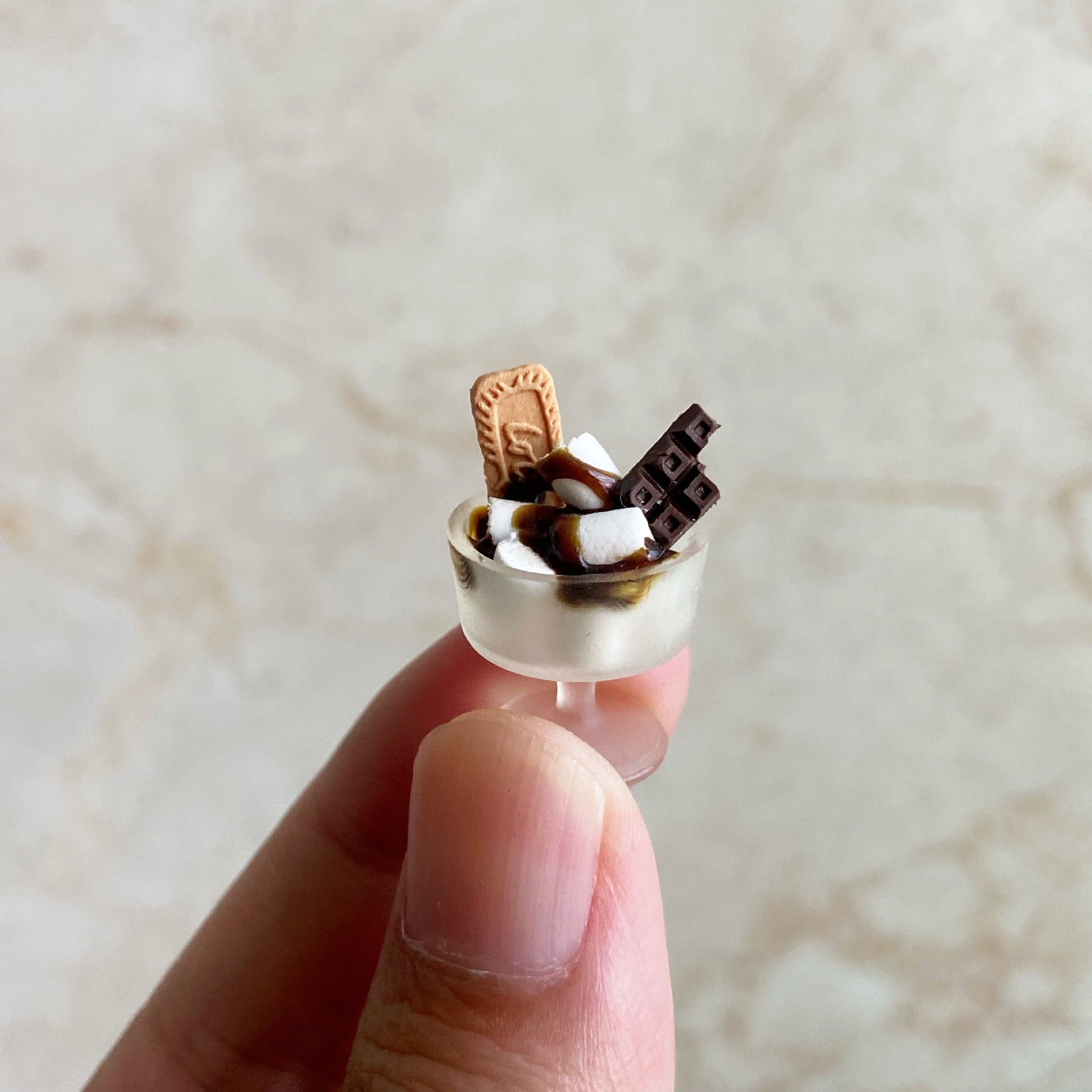 Simulation Food Play Miniature Chocolate Cookies Marshmallow Cup Miniature Toys Dollhouse Dessert Shop Accessories