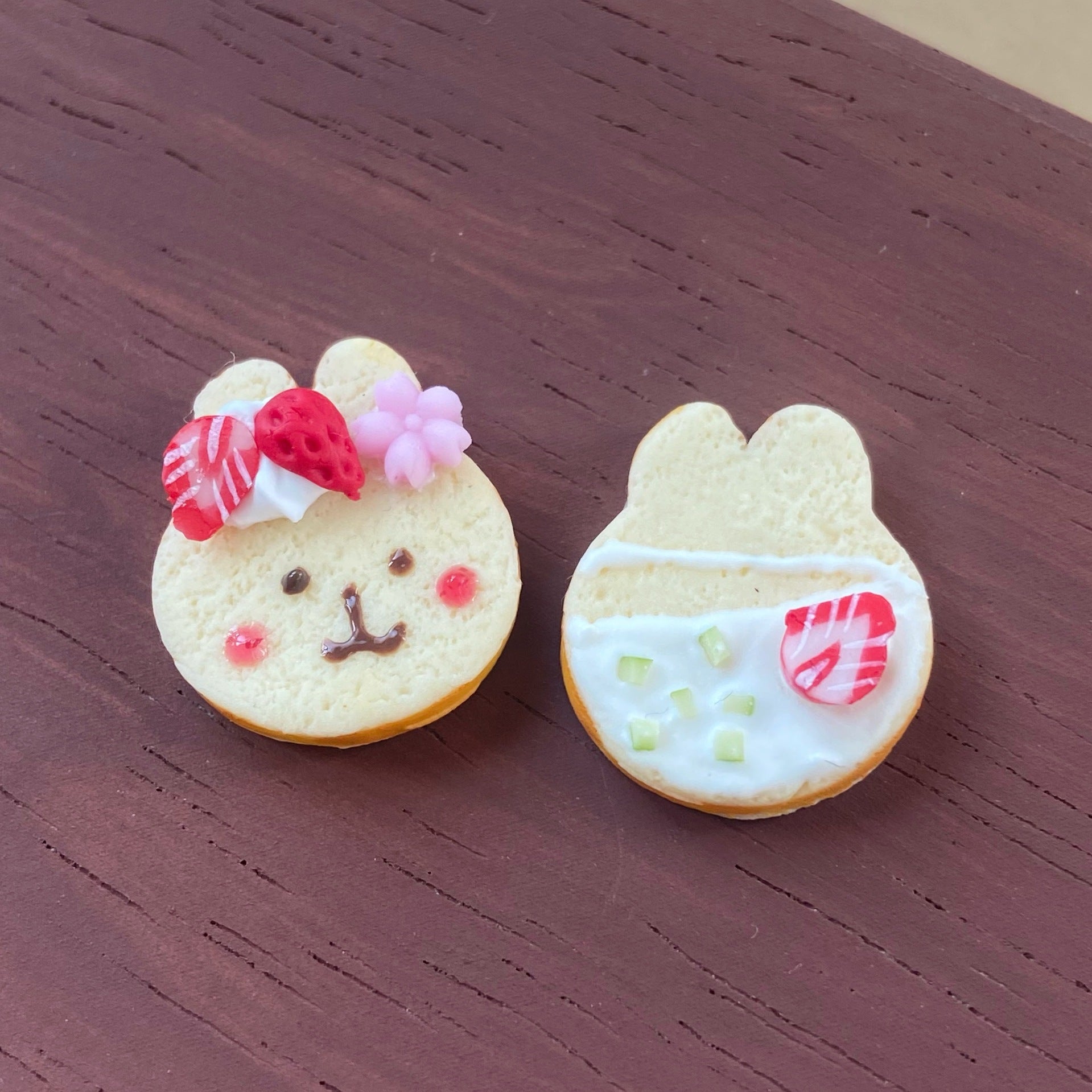 Simulation Rabbit Cute Toast Bread Miniature Food Play Mini Dollhouse Bakery Props Decoration