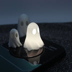 112 Dollhouse Halloween Scene Nightlight Ghost Ornament