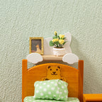 1:12 Dollhouse Accessories Miniature Furniture Cat Wooden Shelf Wall Hanging Rack