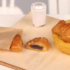 Dollhouse Miniature Food Play Set Taiyaki Red Bean Paste Filling Kit Handmade Scene Model OB11