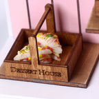 Mini Wooden Dessert Bread Box Dollhouse DIY Handmade Miniature Food Miniature Toy