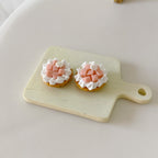 Six-Piece Miniature Food Play Peach Pie Eight-Piece BJD Dollhouse Dessert Shop Scene Photo Props