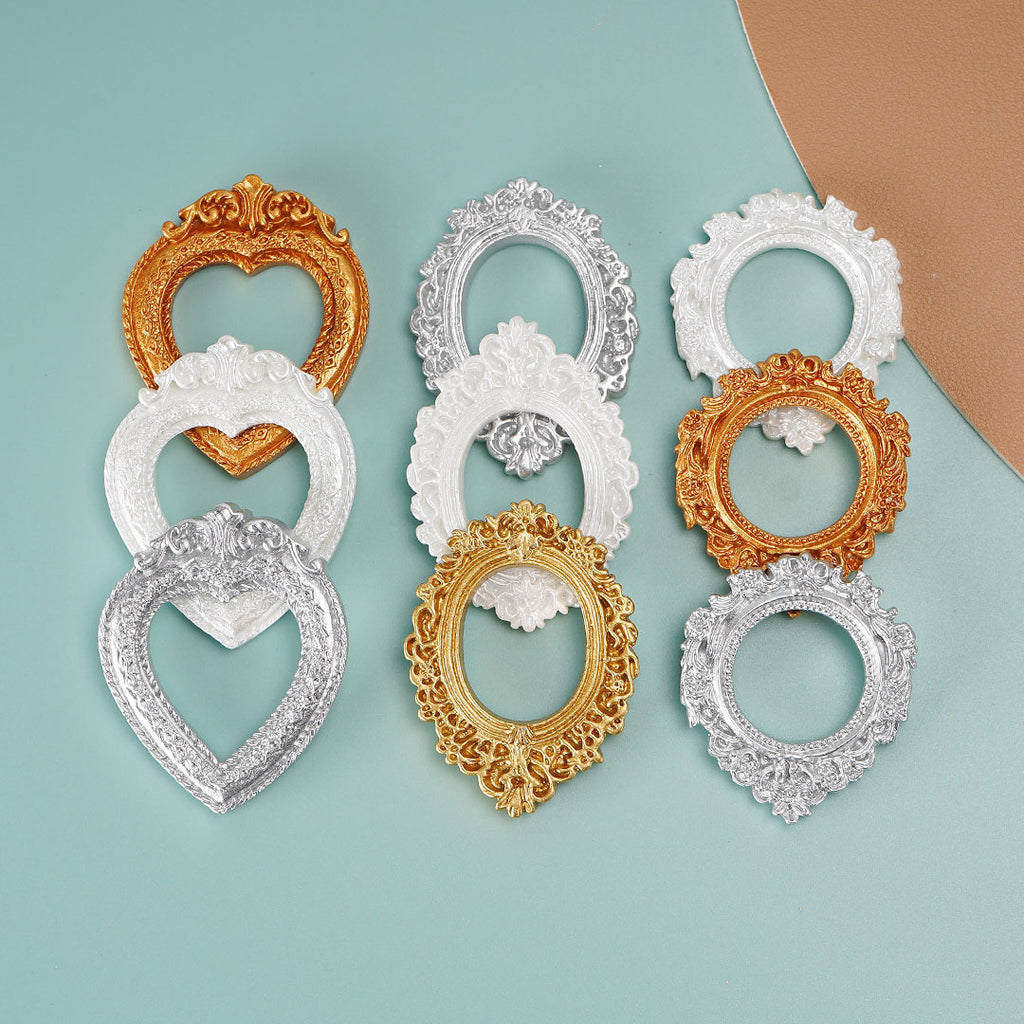 Mini Dollhouse Resin Frame Dollhouse Miniatures Home Decor Craft Accessory