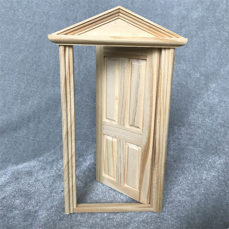 Dollhouse Furniture Miniature 112 Pitched Roof 4Panel Door