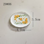 Mini Ceramic Dish Plates for dollhouse Kitchen Plates(87 skus)