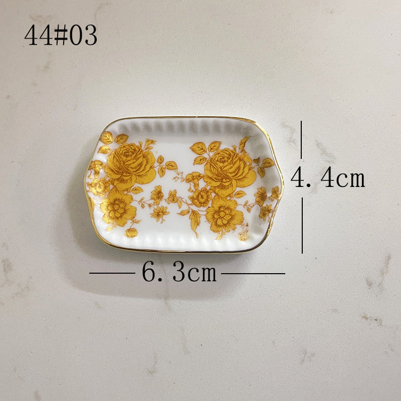 Mini Ceramic Dish Plates for dollhouse Kitchen Plates(87 skus)