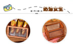 Mini Iron Mesh Wooden Frame Storage Box Organizer Basket Dollhouse Miniature Scene Decoration