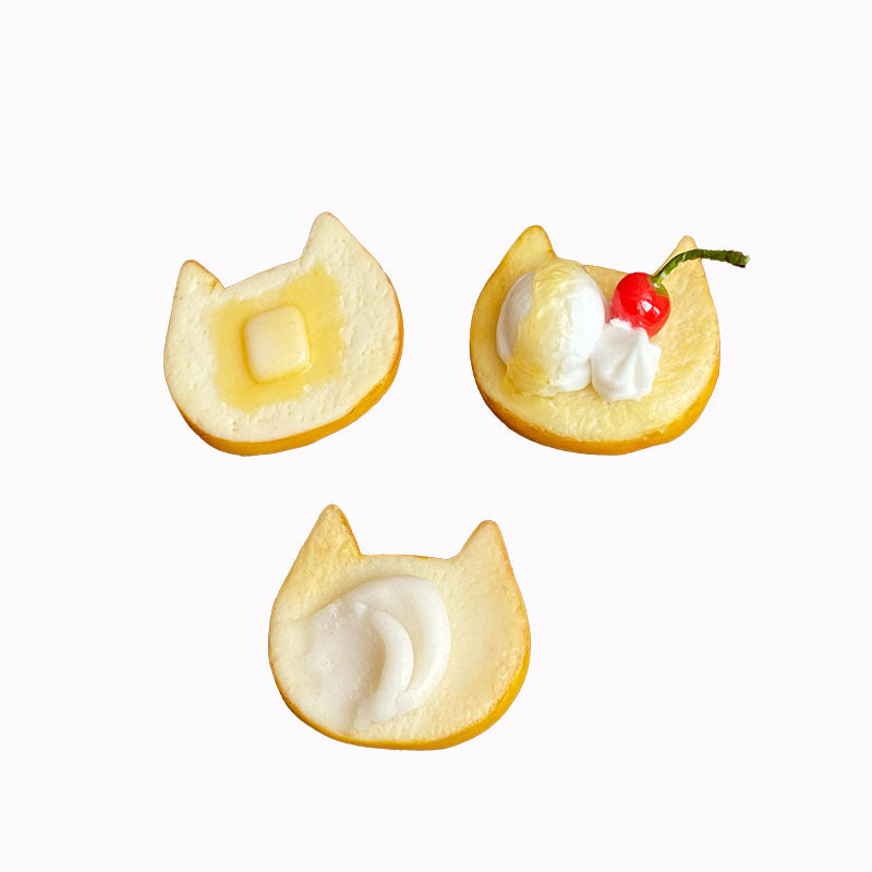 Cute Fun Simulation Toast Bread Miniature Food Play Mini Dollhouse Bakery Props