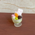 Miniature Pink Sakura Flavored Taiyaki Ice Cream Dollhouse Dessert Shop Accessories